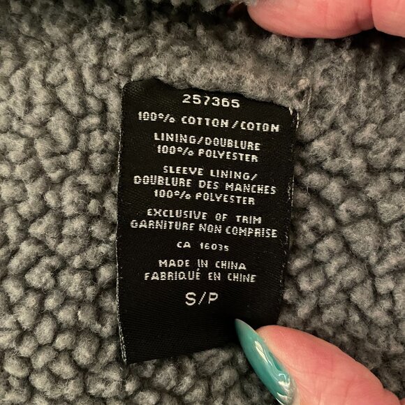 Cable Knit/Fleece Lined Sweater/Jacket - Picture 3 of 3